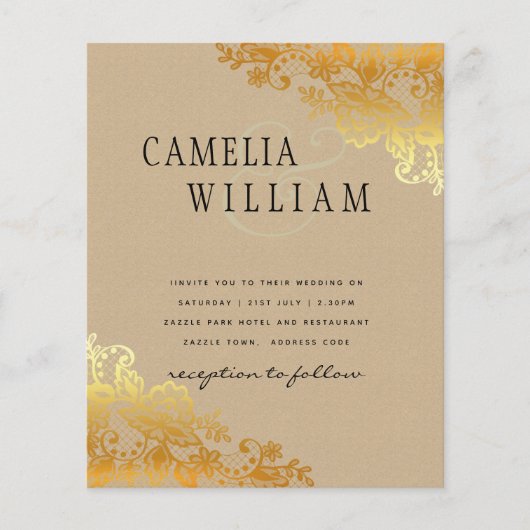 BUDGET Gouden Kant Klassieke Ampersand Trouw Uitno (Voorkant)