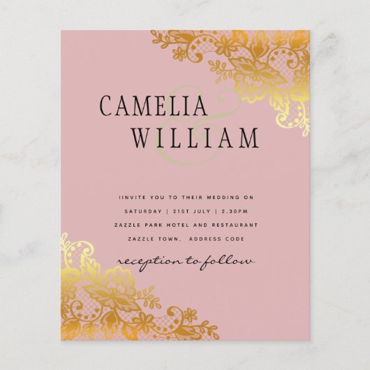 BUDGET Gouden Kant Klassieke Ampersand Trouw Uitno Flyer (Voorkant)