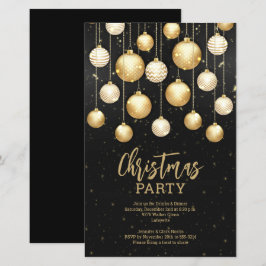 Budget Gouden Kerstboomornamenten Uitnodigingen