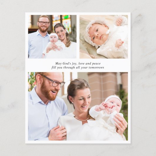 Budget Gouden Kruis Groen Foto Dop Dank u (Achterkant)