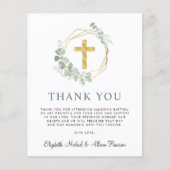 Budget Gouden Kruis Groen Foto Dop Dank u (Voorkant)