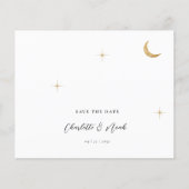 BUDGET Gouden Maan Sterren Foto QR Code Bruiloft (Voorkant)