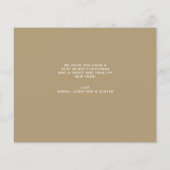 BUDGET Gouden Prettig Kerstmis Hart Script Foto (Achterkant)