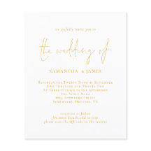 Budget Gouden Script QR Code Trouw Uitnodiging