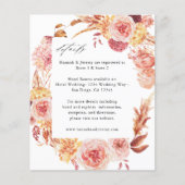 Budget Goudrood en Roze Roze Bloemendetails (Voorkant)