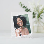 BUDGET Grad FOTO Aankondiging Bedankt Uitnodiging (Staand voorkant)