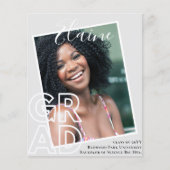 BUDGET Grad FOTO Aankondiging Bedankt Uitnodiging (Voorkant)