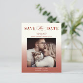 Budget Gradient Wedding Photo Whimsical Script (Staand voorkant)