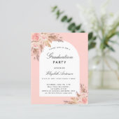 Budget Graduatie partij blush roos pampa's (Staand voorkant)