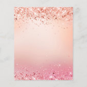 Budget graduatie partij roze rosé gouden ballonnen (Achterkant)