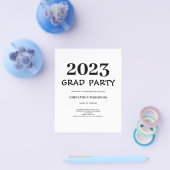 Budget Graduation Party Invitation Flyer (Enkel)