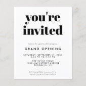 Budget Grand Opening Special Event Business Lancer (Voorkant)