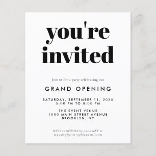Budget Grand Opening Special Event Business Lancer