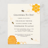 Budget Grandma to bee Grandbaby Shower Invitation (Voorkant)
