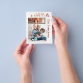 Budget grappige typografie familiefoto vakantie flyer (Hand)