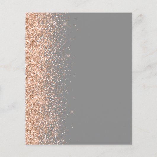 Budget Gray Peach Glitter Weddenschap (Achterkant)