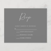 Budget Gray RSVP-kaart Flyer (Voorkant)