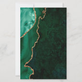 Budget Green Agate Corners Champagne Wedding (Achterkant)