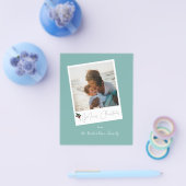 Budget Green Beachy Instant Photo Merry kerst Flyer (Enkel)