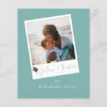 Budget Green Beachy Instant Photo Merry kerst Flyer<br><div class="desc">******* MATTE PAPIER IS THIN. UPGRADE VOOR EEN THICKERPAPIER. GEEN ENVELOPEN. VOOR HET VOORRADEN VAN DE KAART, DE KAARTEN VAN DE THICKER, CONTROLEER DE VERBINDING HIERONDER. KAART STOCK, THICKER KAARTEN HEBBEN EEN OPTIE VOOR BEELDSCHERMEN OF OMVAT HEN******* Bespaar geld op kaarten met een papierfilter. Warm je familie en vrienden feestdagen...</div>