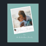 Budget Green Beachy Instant Photo Merry kerst Flyer<br><div class="desc">******* MATTE PAPIER IS THIN. UPGRADE VOOR EEN THICKERPAPIER. GEEN ENVELOPEN. VOOR HET VOORRADEN VAN DE KAART, DE KAARTEN VAN DE THICKER, CONTROLEER DE VERBINDING HIERONDER. KAART STOCK, THICKER KAARTEN HEBBEN EEN OPTIE VOOR BEELDSCHERMEN OF OMVAT HEN******* Bespaar geld op kaarten met een papierfilter. Warm je familie en vrienden feestdagen...</div>