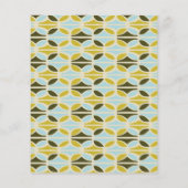 Budget Green Blue Shapes Baby shower Uitnodigen (Achterkant)