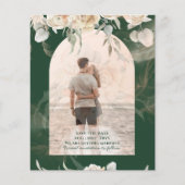 BUDGET Green BOHO Terracotta Floral Wedding Flyer (Voorkant)