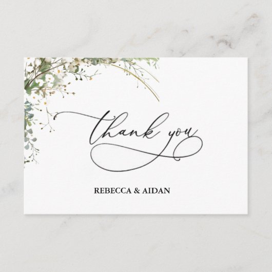 Budget green Florals Bridgerton Bridal Shower Informatiekaartje (Voorkant)