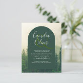 BUDGET Green Forest Pine Trees Wedding (Staand voorkant)