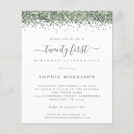 Budget Green Glitter 21e Partij nodigt uit