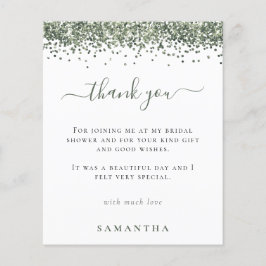 Budget Green Glitter Foto Vrijgezellenfeest Dank u