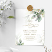 Budget Green & Gold Eucalyptus Weddenschap