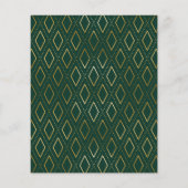 Budget Green Gold Photo Afstuderen Celebration (Achterkant)