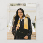 Budget Green Gold Photo Graduparty (Achterkant)