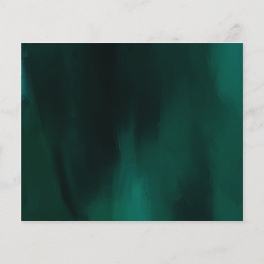 Budget Green Gold Quinceanera Save the Date (Achterkant)