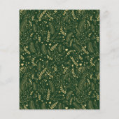 BUDGET Green Gold Simple Merry-kerstfoto (Achterkant)