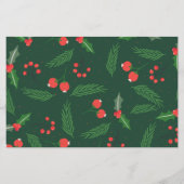 Budget Green Holly Berry Peace Photo Holiday Card (Achterkant)