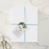 Budget Green Leaf Boho Greenery Huwelijksgunst lab Cadeaulabel (Met Touw)