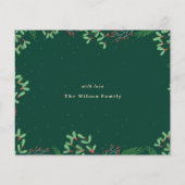 Budget Green Merry Alles Photo Holiday Card (Achterkant)
