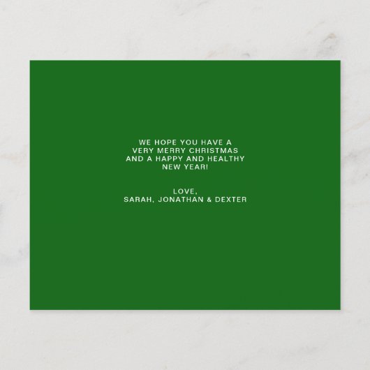 BUDGET Green Merry Christmas Heart Script 5 Foto (Achterkant)