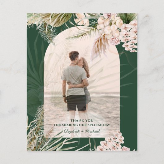 BUDGET Green Pampas Grass PHOTO DANK U MATT Flyer (Voorkant)