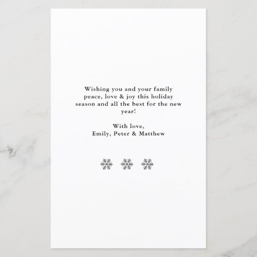 Budget Green Photo Collage Kerstmis Thin Card (Achterkant)