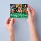 Budget Green Pset Merry Kerstmis 5 Foto Flyer (Hand)