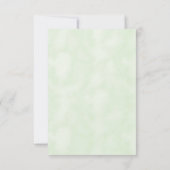 Budget Green Stripe  Baby shower Kaart (Achterkant)