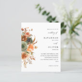 Budget Green & Terra Cotta Floral Wedding (Staand voorkant)