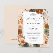 Budget Green & Terra Cotta Floral Wedding S2 - BGE (Voorkant / Achterkant)