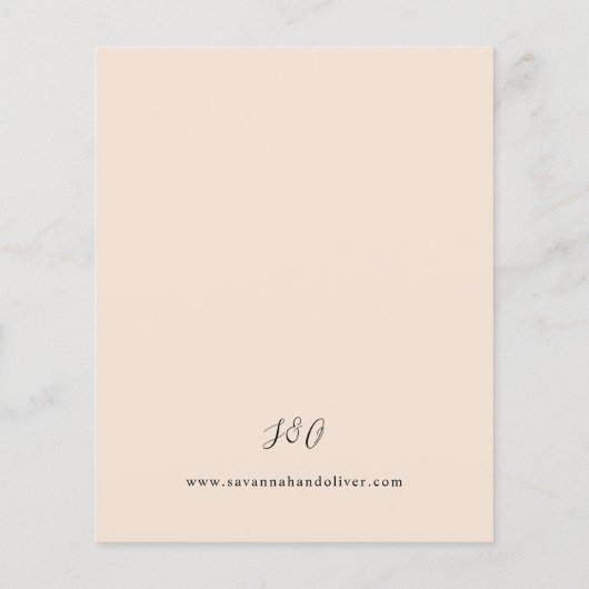 Budget Green & Terra Cotta Floral Wedding S2 - BGE (Achterkant)