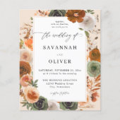 Budget Green & Terra Cotta Floral Wedding S2 - BGE (Voorkant)