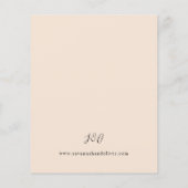 Budget Green & Terra Cotta Floral Wedding S2 - BGE Flyer (Achterkant)