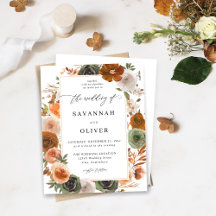 Budget Green & Terra Cotta Floral Wedding S2 - WHI